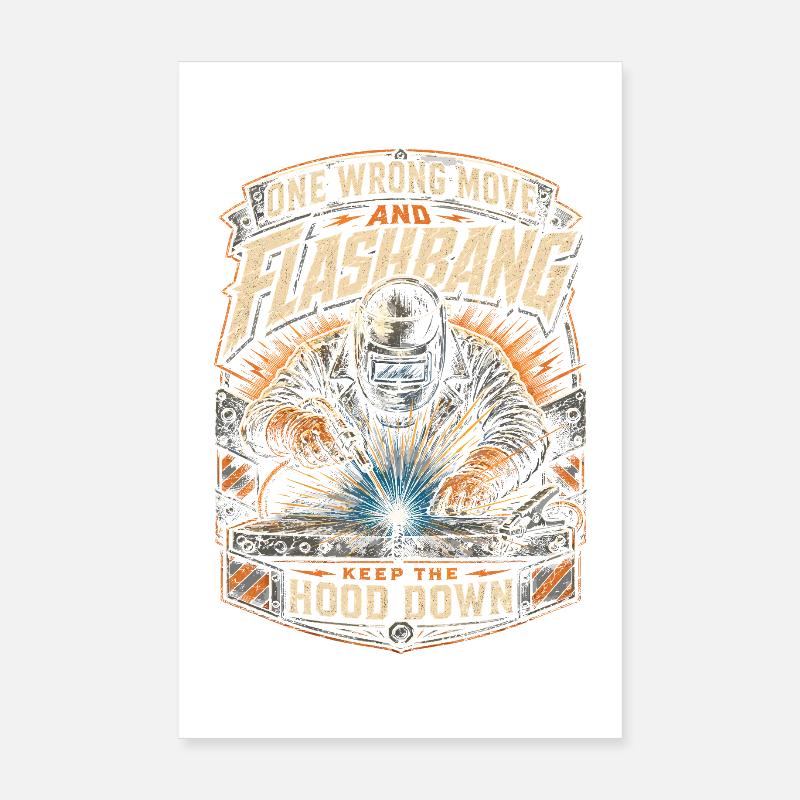 Welder Welding Specialist Poster 8" x 12" (20x30 cm)
