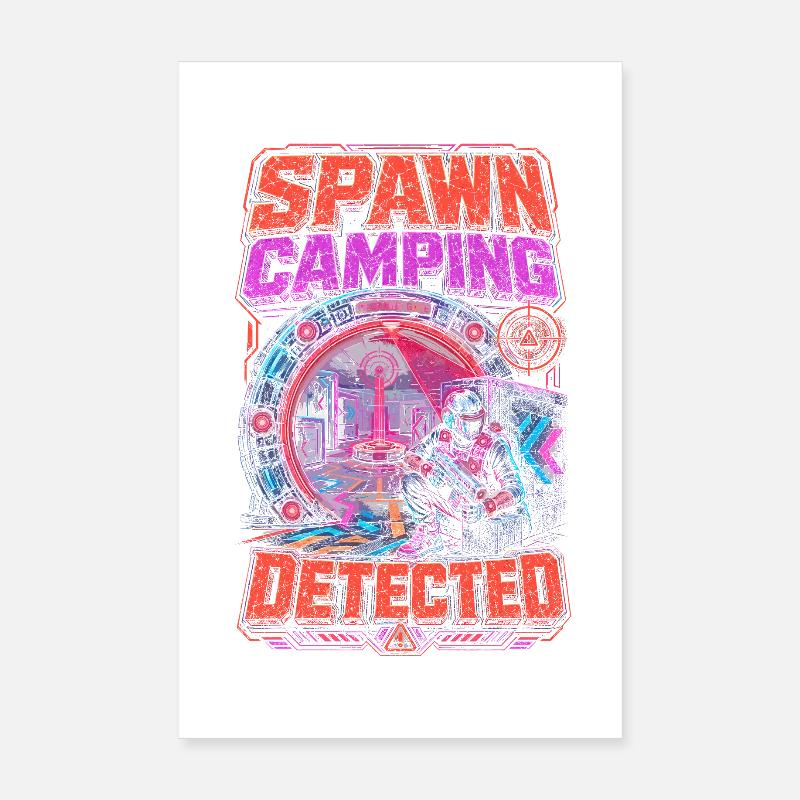 Laser Tag Spawn Cmaping Detected Poster 8" x 12" (20x30 cm)
