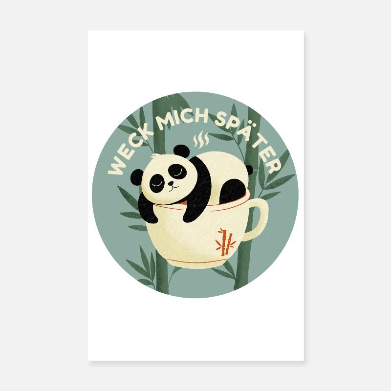 Dreamy Panda Poster 8" x 12" (20x30 cm)
