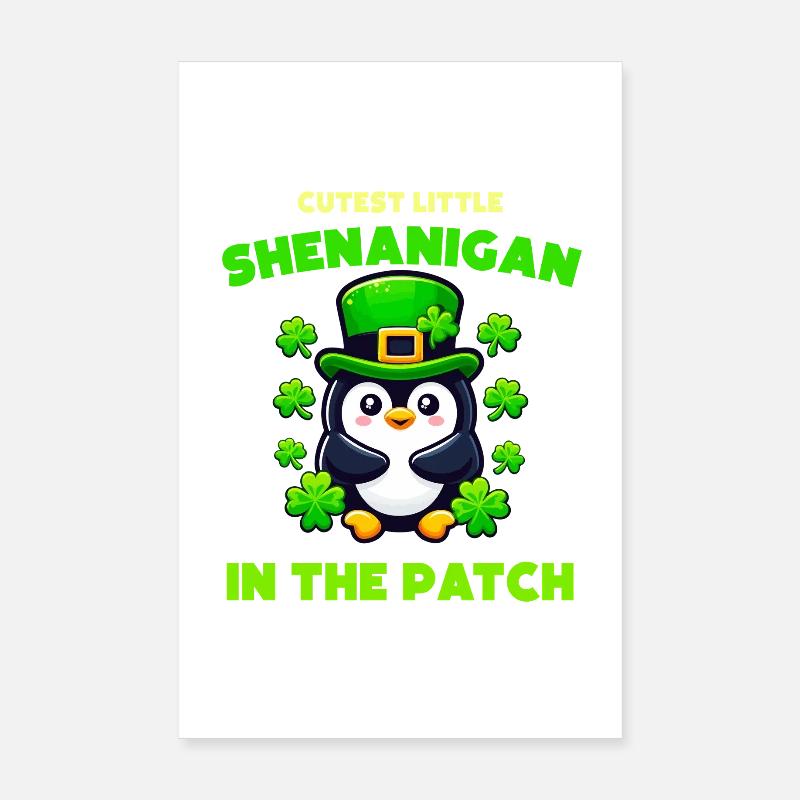 Le Pingouin le plus mignon du patch Poster 20 x 30 cm