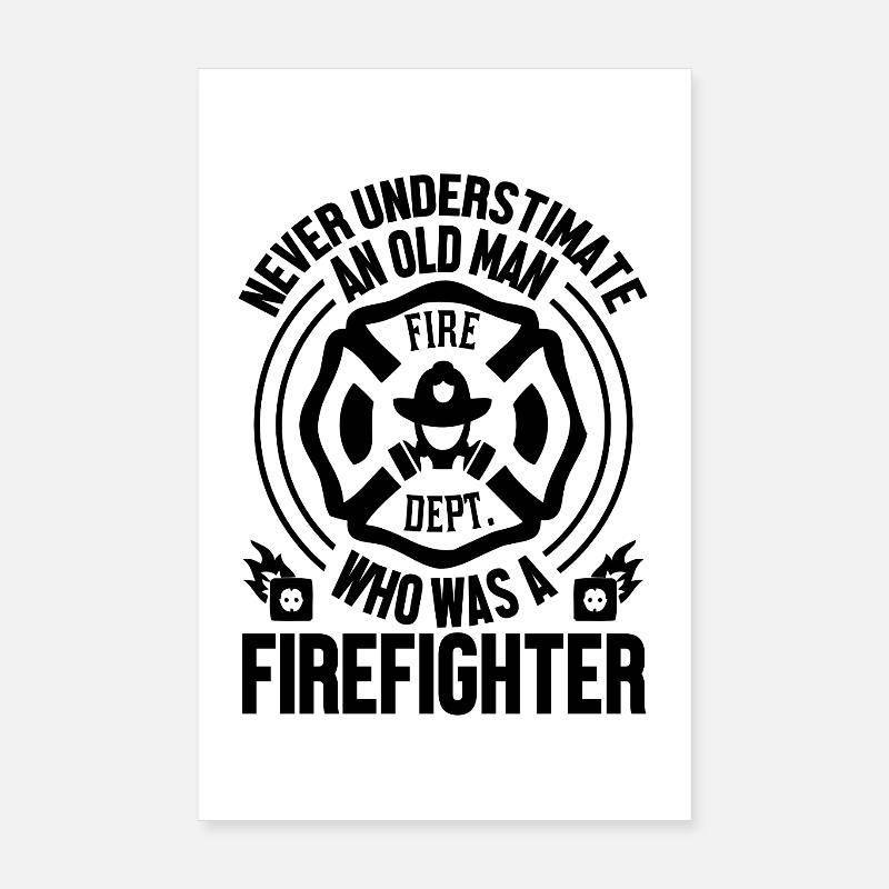 Fire brigade Poster 8" x 12" (20x30 cm)