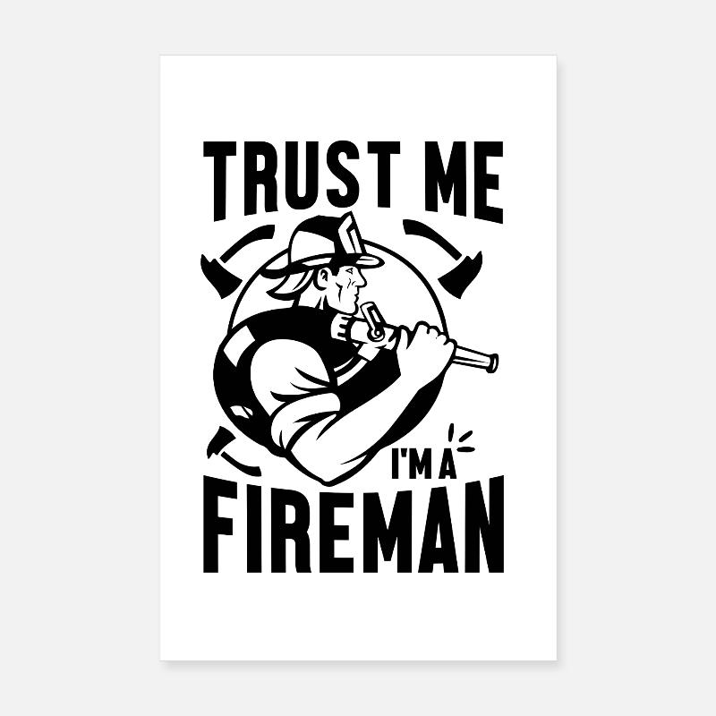 Pompiers Poster 20 x 30 cm