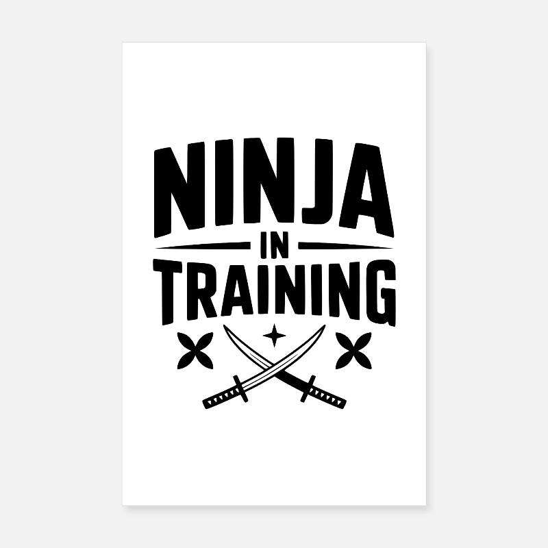 Ninja en formation Poster 20 x 30 cm