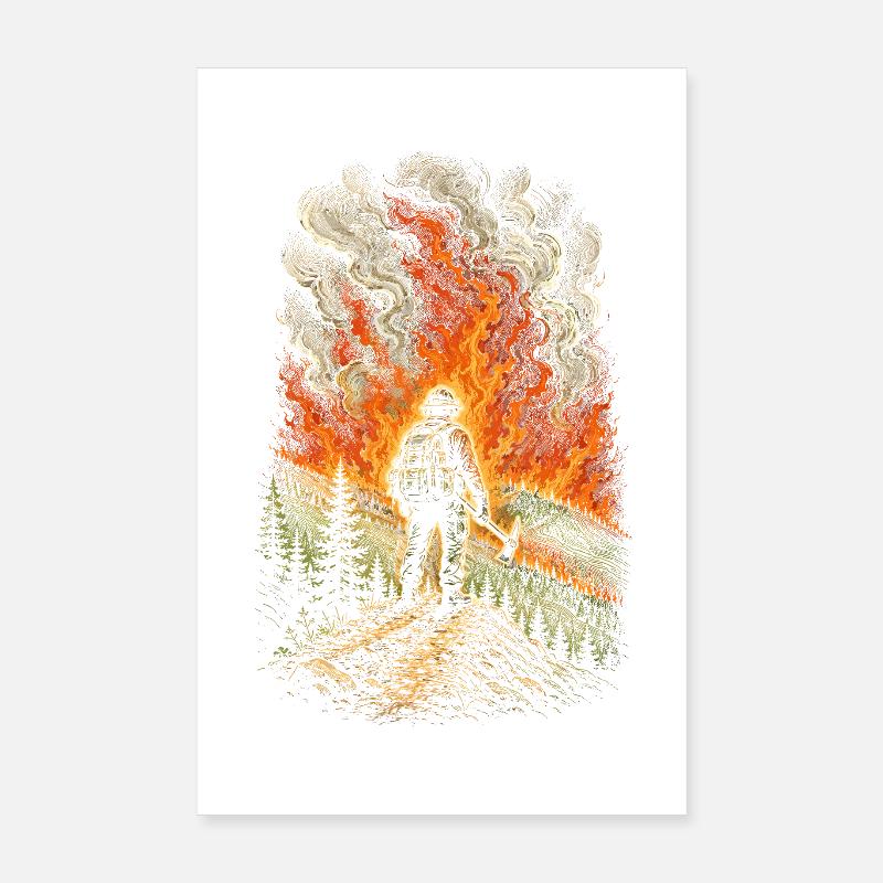 Fire brigade fire brigade groups Poster 8" x 12" (20x30 cm)