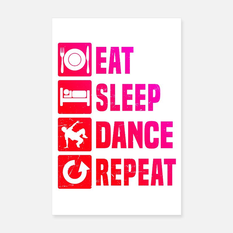 Gift Idea for a Hip Hop Dancer with Breaking Poster 8" x 12" (20x30 cm)