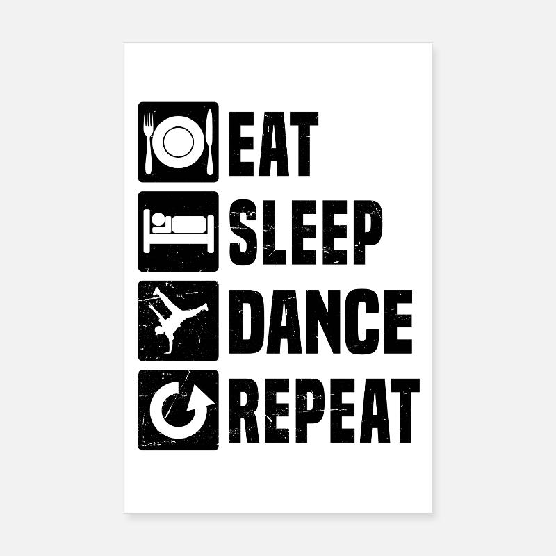 Gift Idea for a Hip Hop Dancer with Breaking Poster 8" x 12" (20x30 cm)