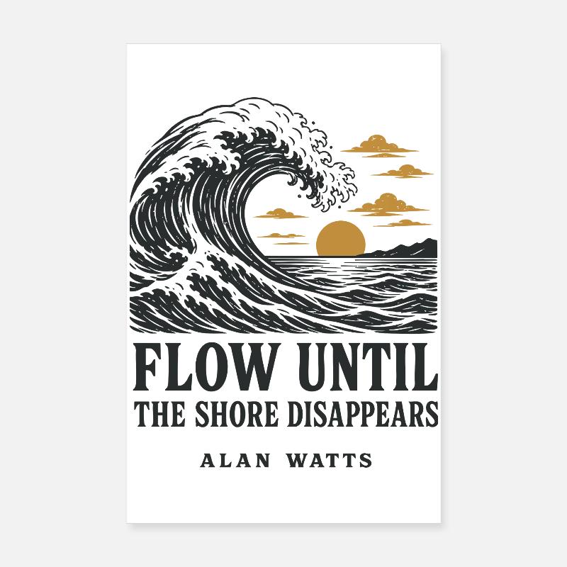Ocean Flow Poster 8" x 12" (20x30 cm)