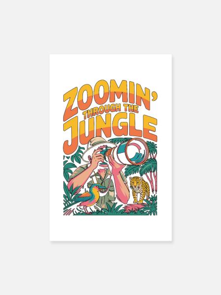 Wildlife Photographer Zoomin' Through Photography - Poster 20x30 cm - Weiß - Vorne