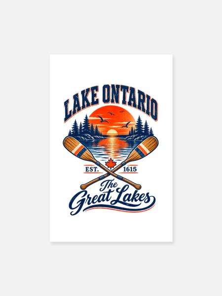 Lake Ontario Great Lakes - Poster 20x30 cm - Weiß - Vorne