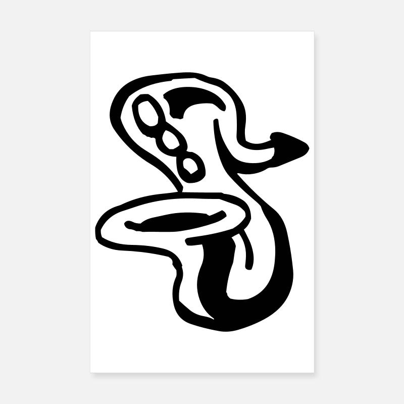 Saxophon Poster 20x30 cm