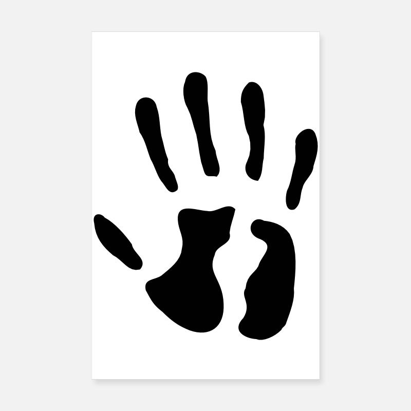 Main - date de naissance - 5 ans Poster 20 x 30 cm