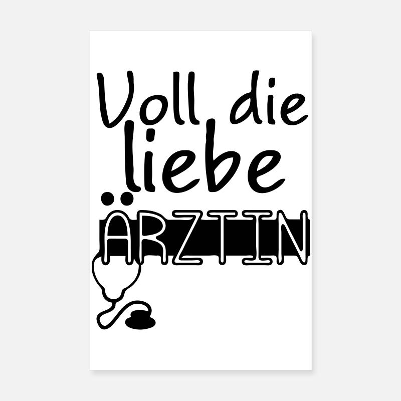 Liebe Ärztin Geschenk Poster 20x30 cm