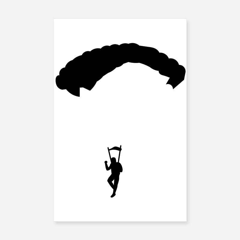 Fallschirm Poster 20x30 cm
