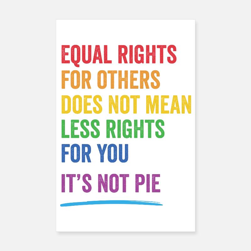 LGBT - Equal Rights For Others Poster 8" x 12" (20x30 cm)