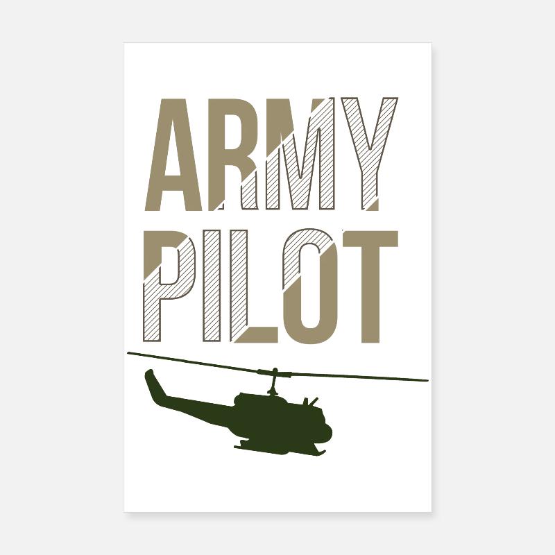 Army Pilot Poster 8" x 12" (20x30 cm)