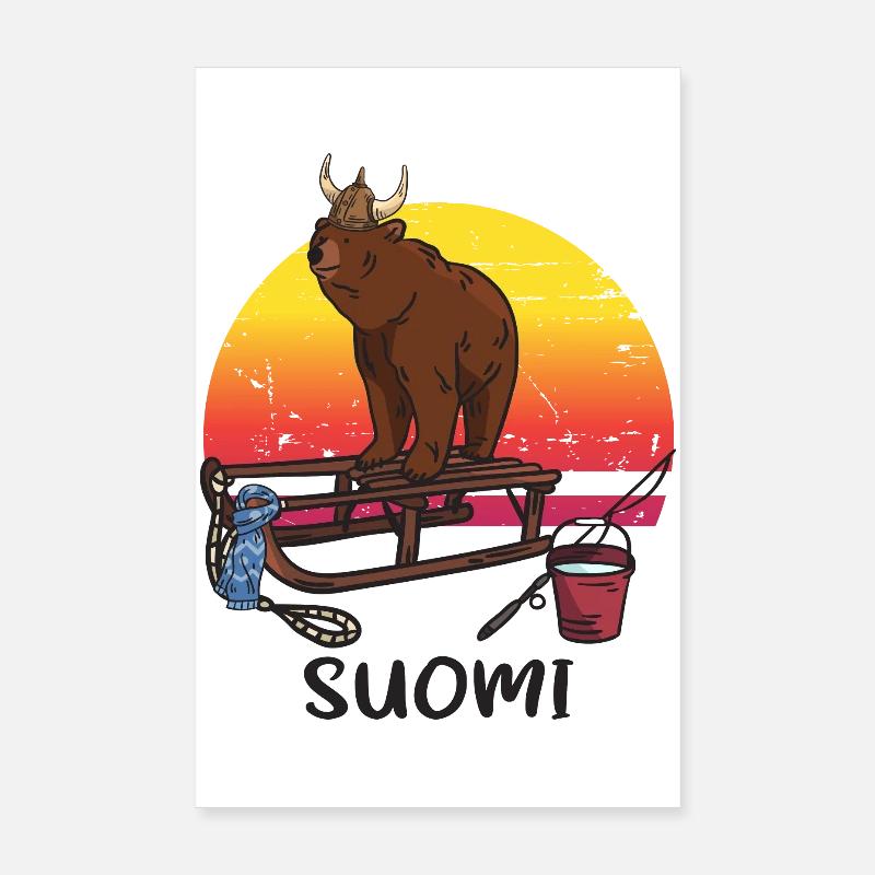 Finland Poster 8" x 12" (20x30 cm)
