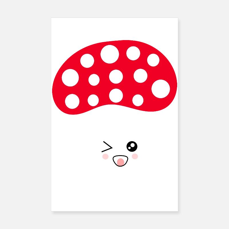 Toadstool, mushroom in the woods gift Poster 8" x 12" (20x30 cm)