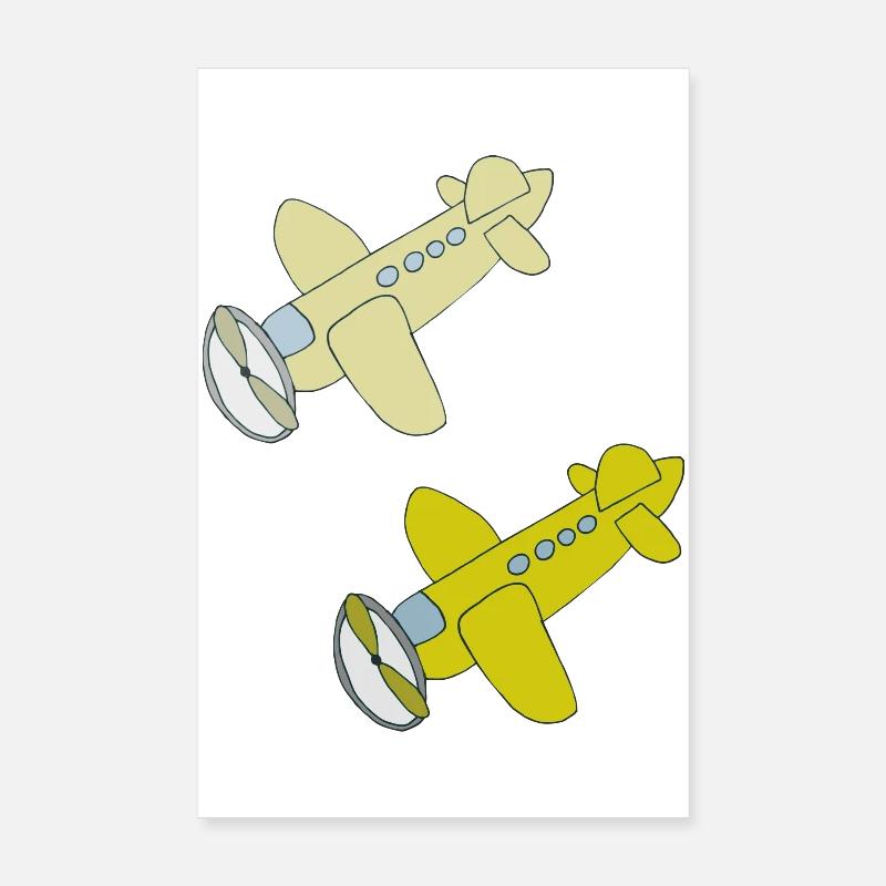 Avion double Poster 20 x 30 cm