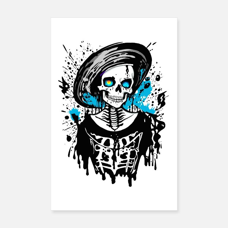 Lady Bones Poster 20x30 cm