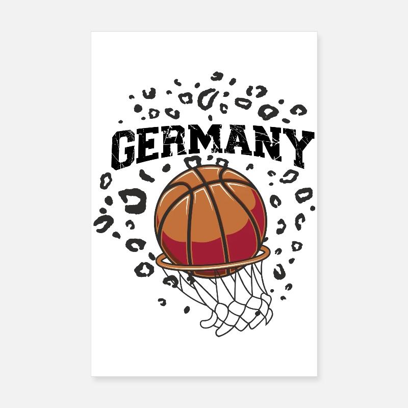 Germany Basketball Hobby Poster 8" x 12" (20x30 cm)