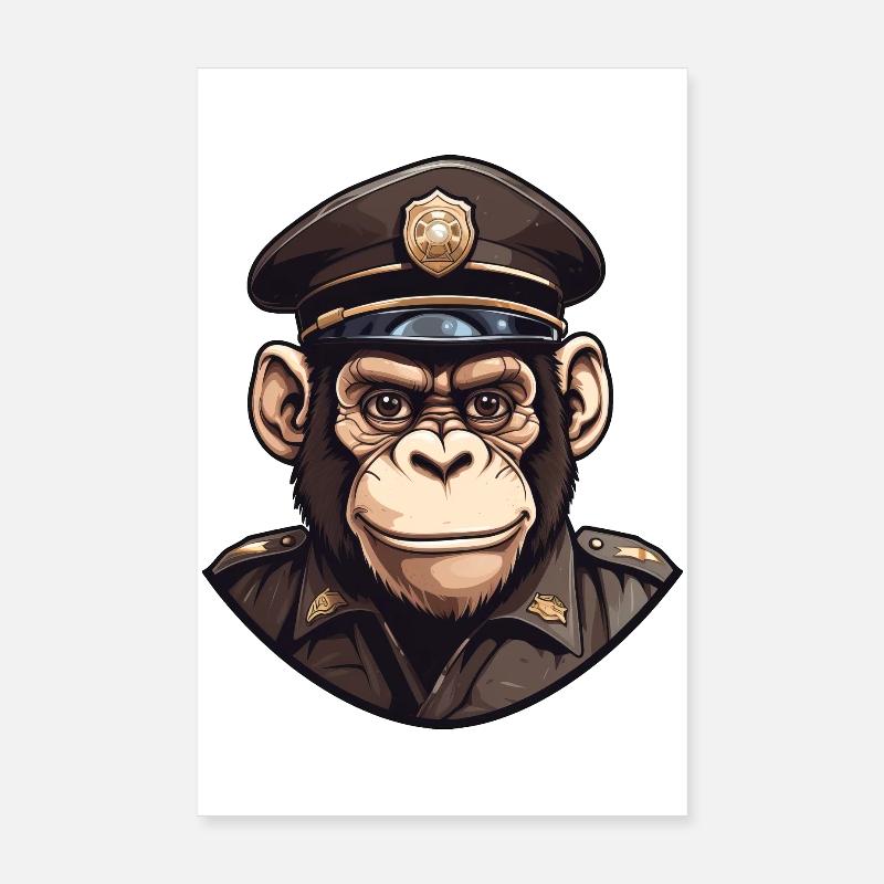 chimpanse Poster 20x30 cm