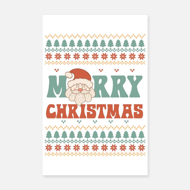 Hässlicher Weihnachtspullover Poster 20x30 cm