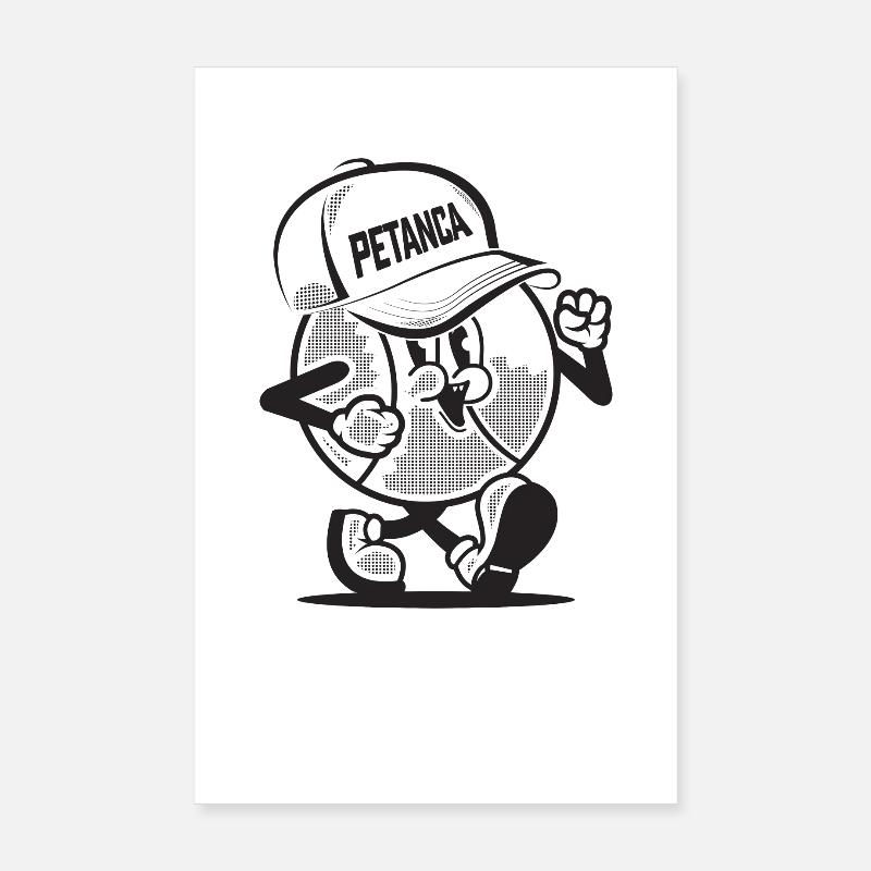 Petanca Legend Boule Balls for Bouler Petanque Poster 8" x 12" (20x30 cm)