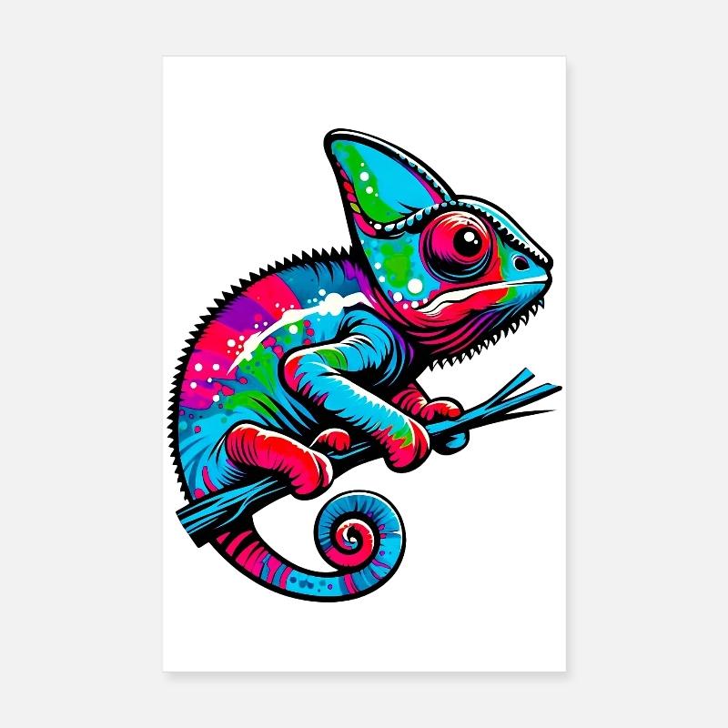 Chamäleon Poster 20x30 cm