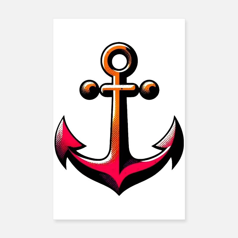 Ein Anker Poster 20x30 cm
