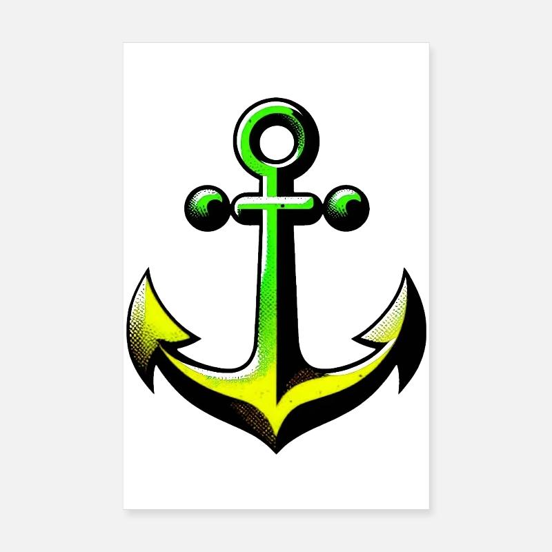 Ein Anker Poster 20x30 cm