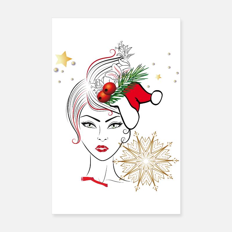 Noël à Weihnachten Poster 20 x 30 cm