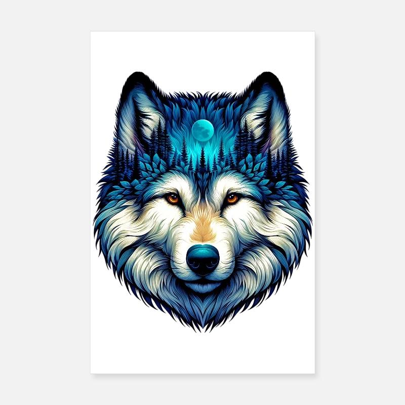 Loup Poster 20 x 30 cm