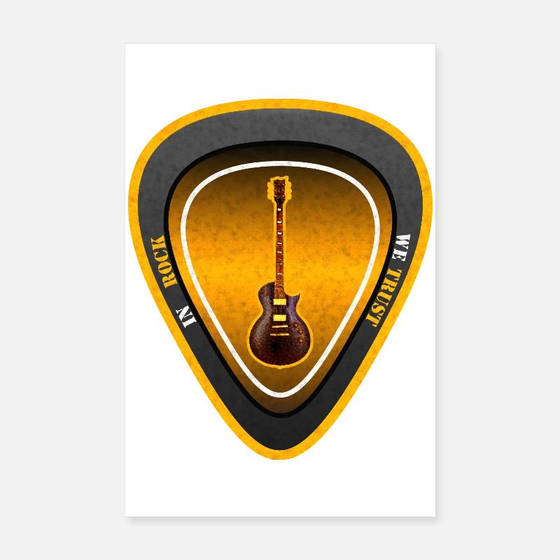 IN ROCK WE TRUST Poster 20x30 cm