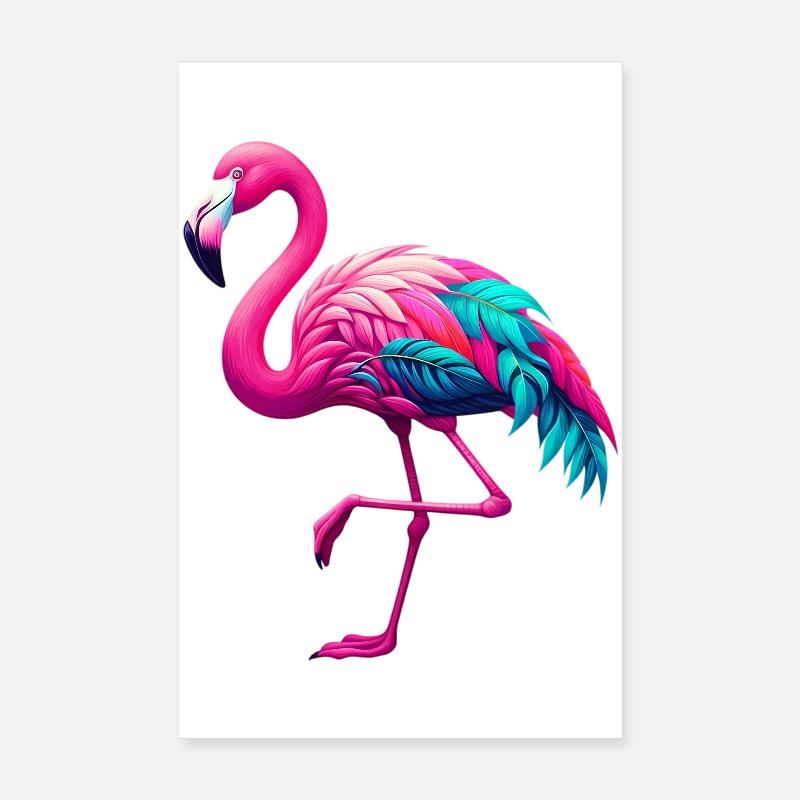 Flamingo Poster 20x30 cm