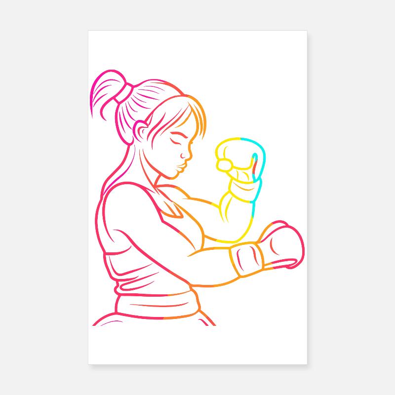 Kickboxer 90s Poster 8" x 12" (20x30 cm)