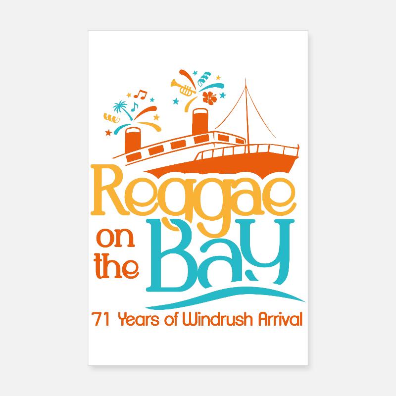 Reggae on the Bay Tee Poster 8" x 12" (20x30 cm)