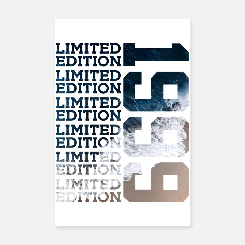 ÉDITION LIMITÉE 1999 27 ANS 27E ANNIVERSAIRE Poster 20 x 30 cm