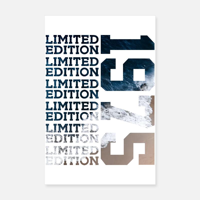 ÉDITION LIMITÉE 1975 51 ANS 51E ANNIVERSAIRE Poster 20 x 30 cm