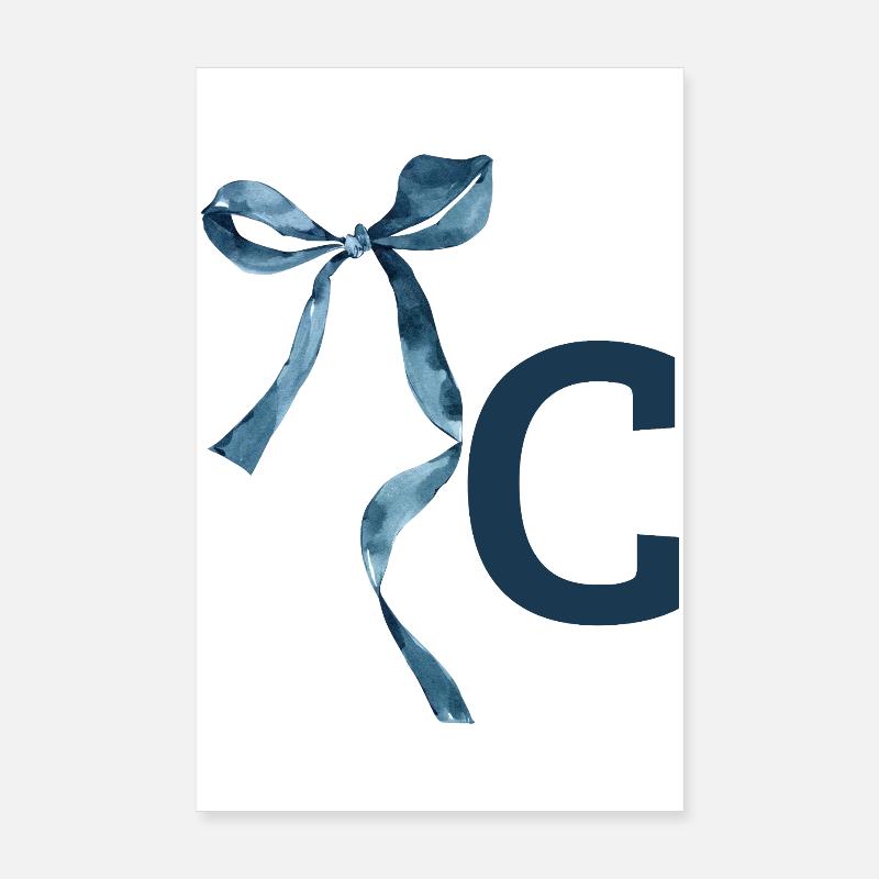 Monogram c Geschenkidee Poster 20x30 cm