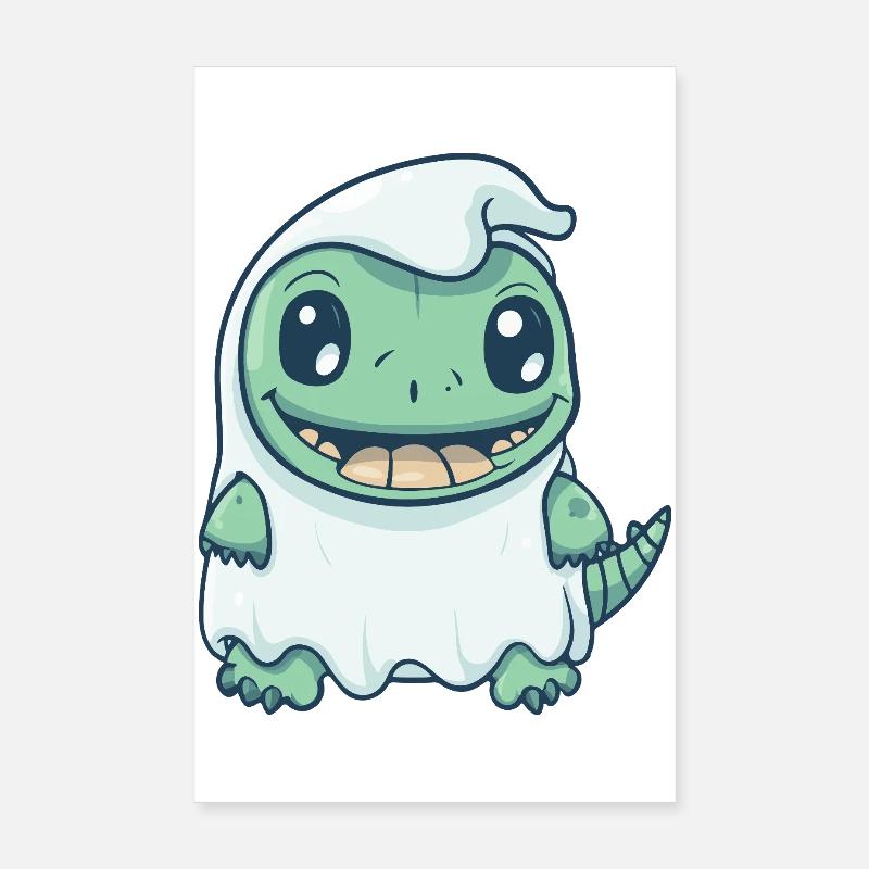 Alligator Halloween Geist Poster 20x30 cm