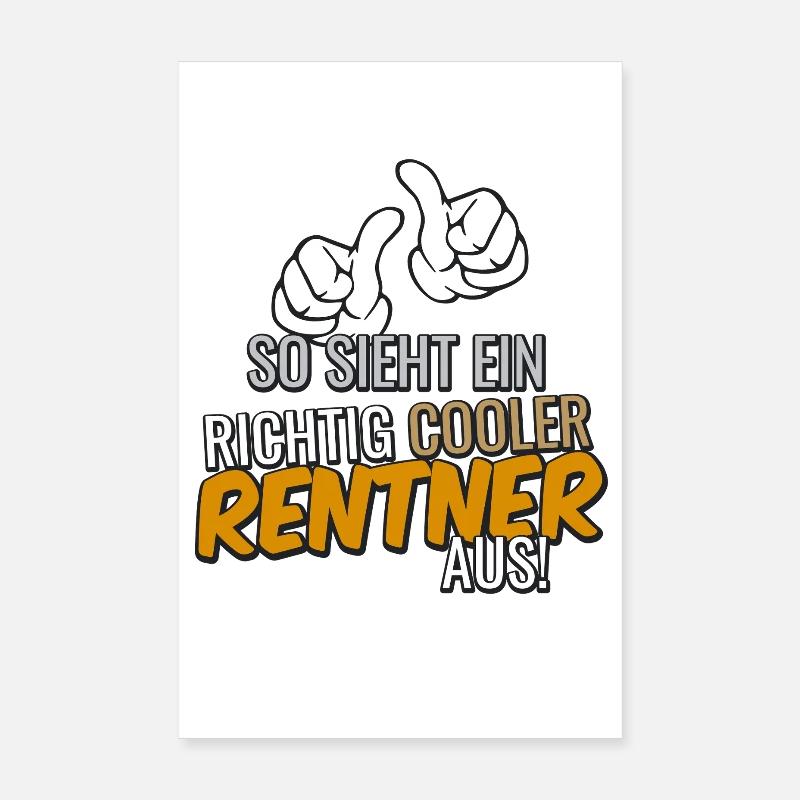 This is what a cool pensioner looks like Poster 8" x 12" (20x30 cm)