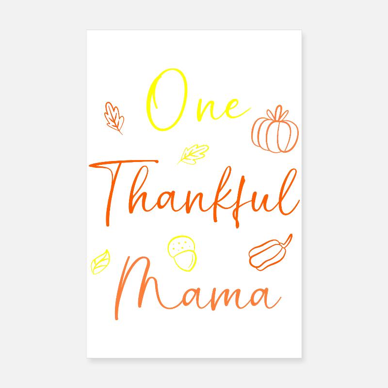 Thanksgiving Mama Mutter Oma Großmutter Poster 20x30 cm