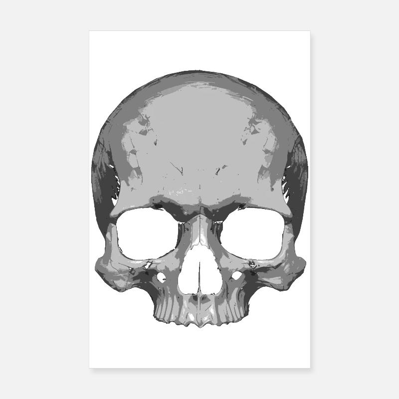 Illustration de crâne Poster 20 x 30 cm