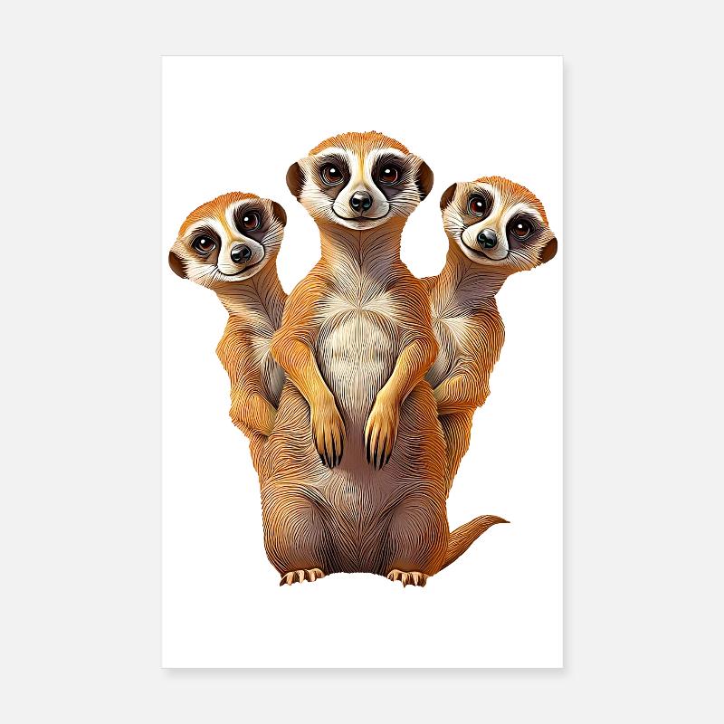 Erdmaennchen Poster 20x30 cm