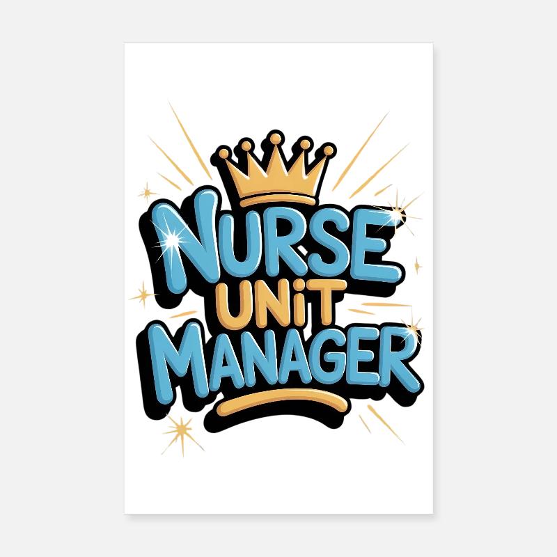 Responsable de l’unité infirmière – Leadership en soins de santé infirmier Poster 20 x 30 cm