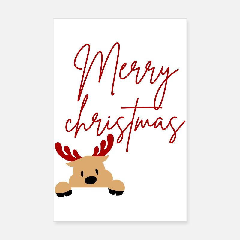 Frohe Weihnachten Poster 20x30 cm