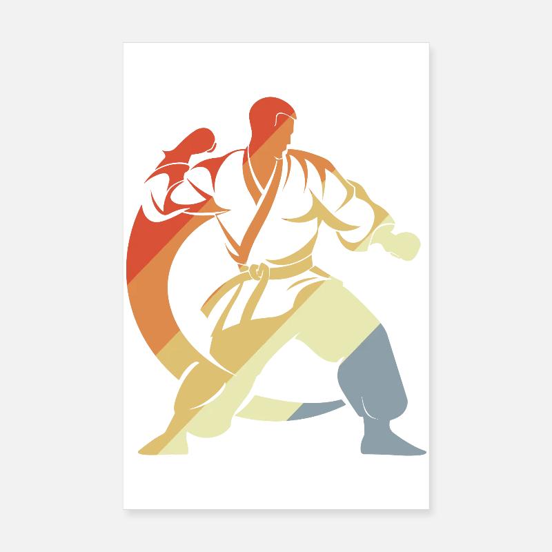 Karateka Sketch Poster 8" x 12" (20x30 cm)