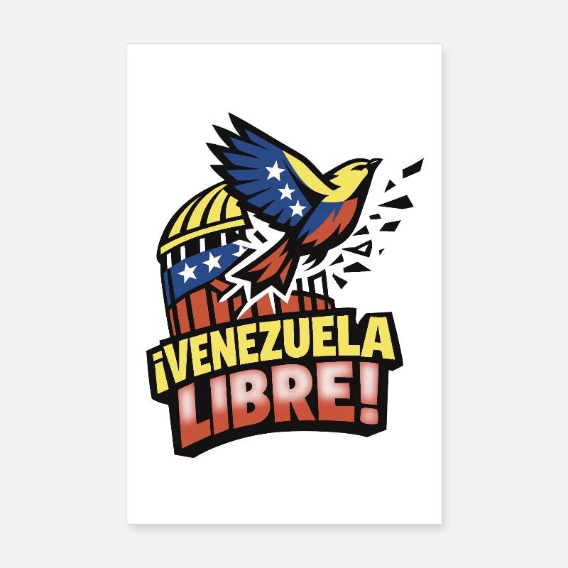 Venezuela libre Poster 20 x 30 cm