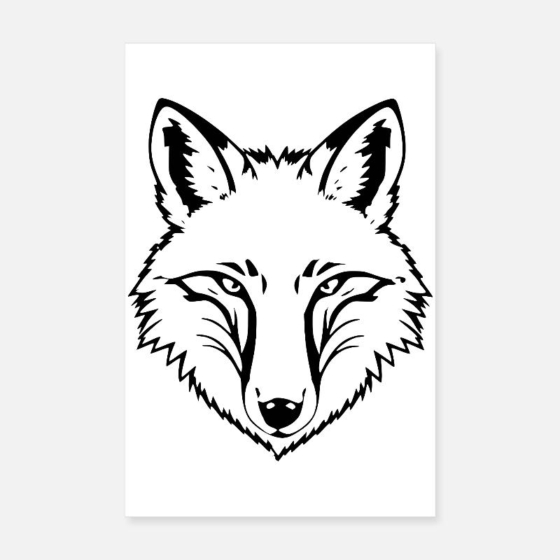 Fox Poster 8" x 12" (20x30 cm)