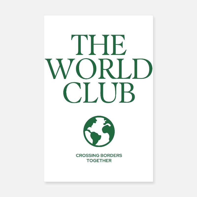 Le Club du Monde – Surmonter les frontières Poster 20 x 30 cm